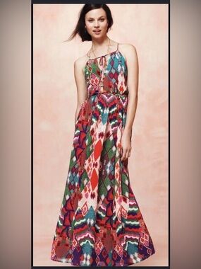 Anthropologie Maeve Tarana Maxi Dress size 2